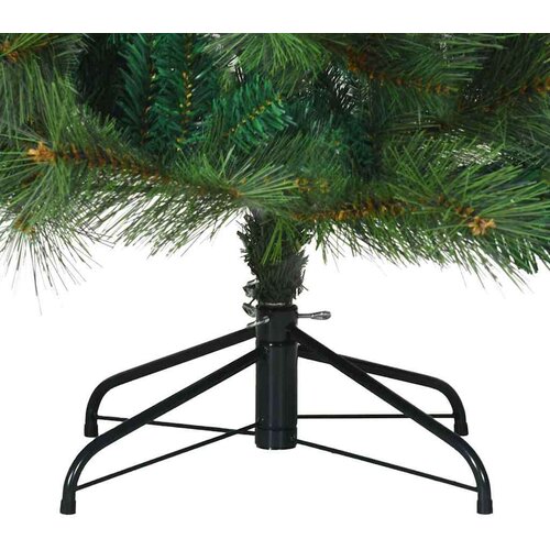 VidaXL Umjetno božićno drvce s stalakom Zelena 210 cm PE i PVC Slike
