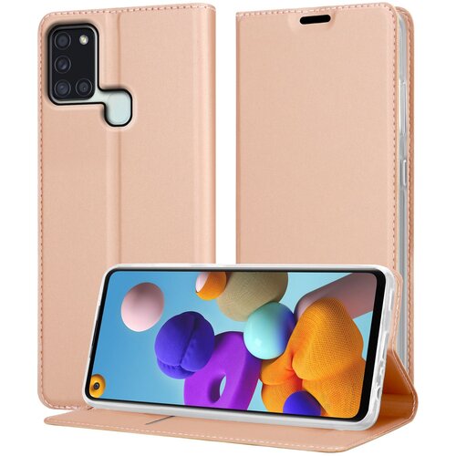 Cadorabo Case, združljiv s Samsungom v elegantnem rosă &permil; Gold - za&scaron;čitni pokrov z magnetnim zapiranjem, stoječo funkcijo in režo za kartico, (20695063) Cene
