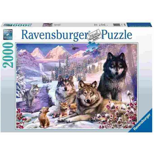 Ravensburger puzzle - Porodica vukova - 2000 delova Slike