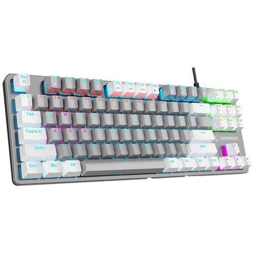  Tastatura gaming RAMPAGE Snug K14 Gray/White... Slike