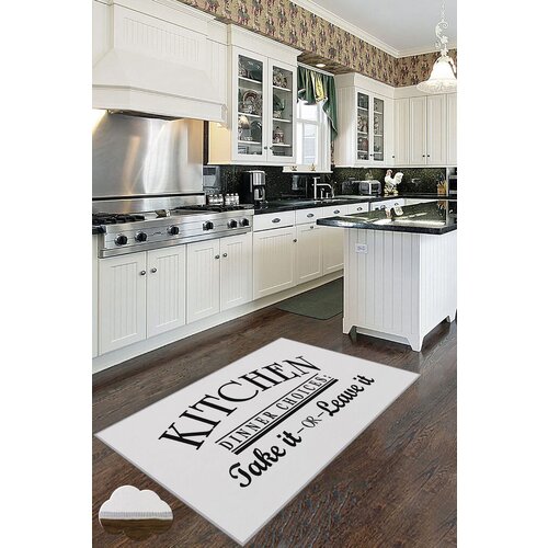 Conceptum Hypnose tepih Wookece179, 140x220 cm, belo-crni Cene