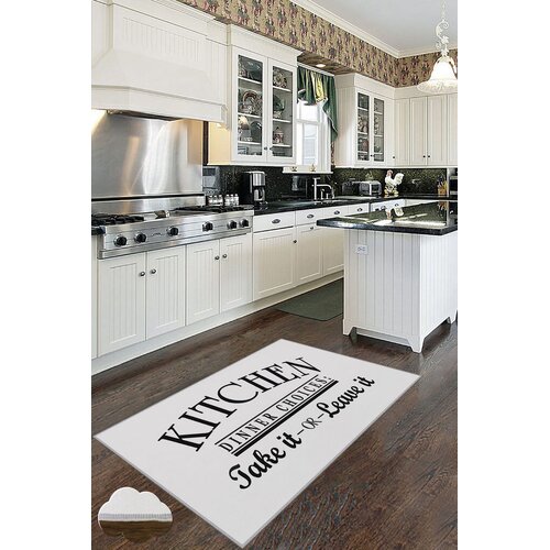 Conceptum Hypnose Tepih Wookece179, 140x220 cm, Bijelo-crni Cene