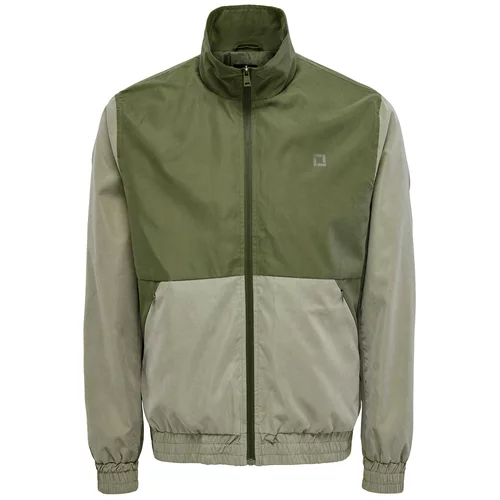 Only & Sons Prehodna jakna 'BRANDON' zelena / pastelno zelena