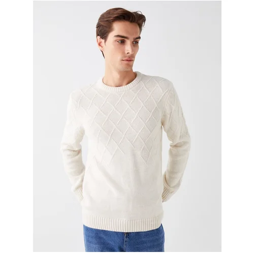 LC Waikiki Crew Neck Long Sleeved Men's Knitwear Sweater