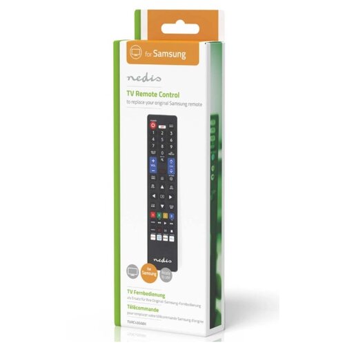 Nedis Predprogramiran nadomestni daljinski upravljalnik za TV Samsung s pretakanjem, Črna, (5000277121) Cene