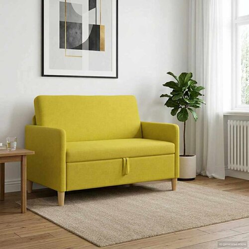 SOFA s pohranom Svijetlo žuta 122 x 78 x 87 cm Poliester Cijene