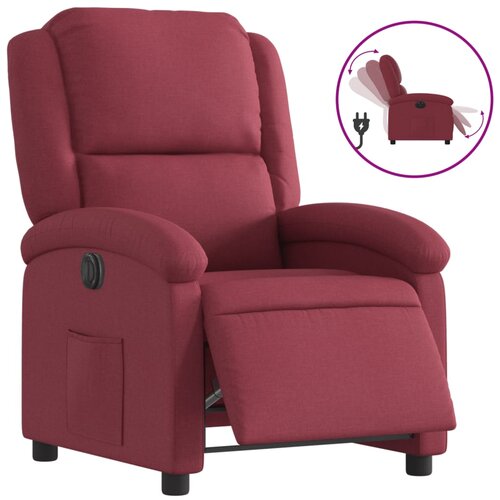 Maison Chic Električni naslanjač - Relax naslanjač vinsko rdeče blago, (22061512) Cene
