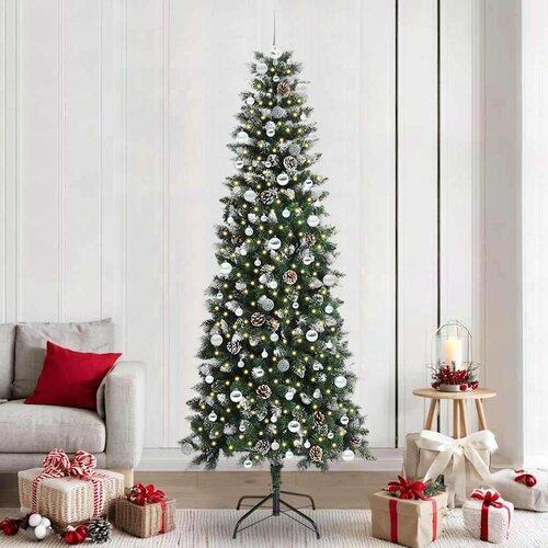 vidaXL Umestno božično drevo med 300 LED Zelena 96 x 96 x 240 cm Cene