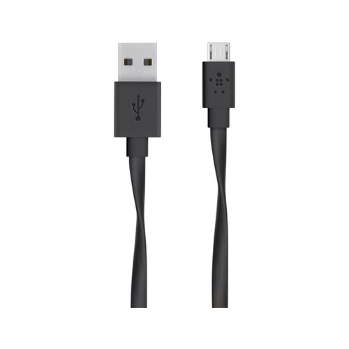 Belkin MIXIT Flat USB-A - Micro-USB B - cable, 1.2 m, Black Cene