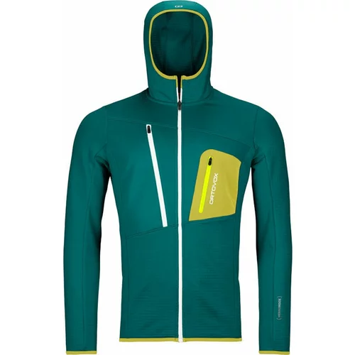 Ortovox Pulover na prostem Fleece Grid Hoody M Pacific Green XL