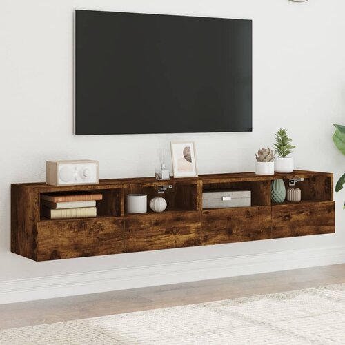 vidaXL Zidni TV ormarići 2 kom boja hrasta 80 x 30 x 30 cm drveni Cijene