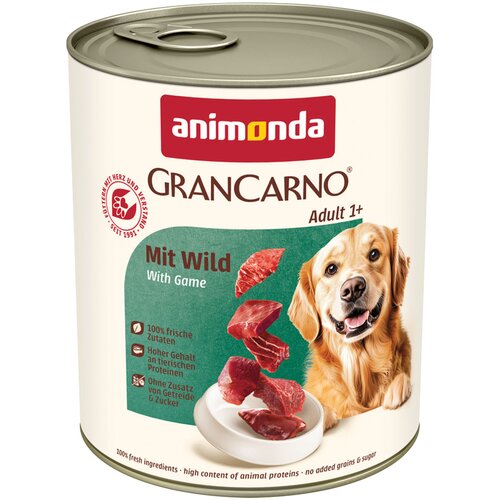  Ekonomično pakiranje animonda GranCarno Original 12 x 800 g - S divljači Cijene