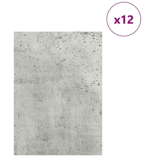 Dekor Paneli 12 pcs Betonski sivi 15 x 21 x 0.27 cm Slike
