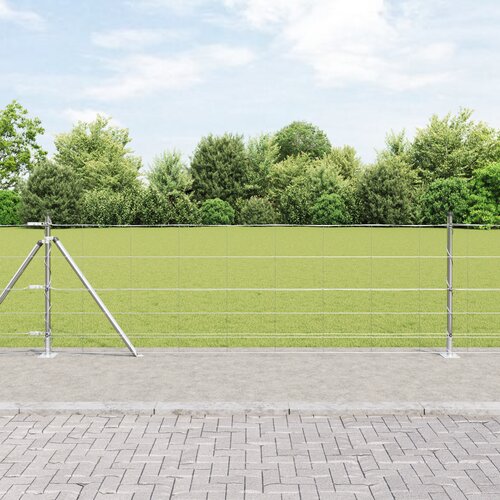 VidaXL ograja na polju 0.8x100 m pocinkano jeklo Slike