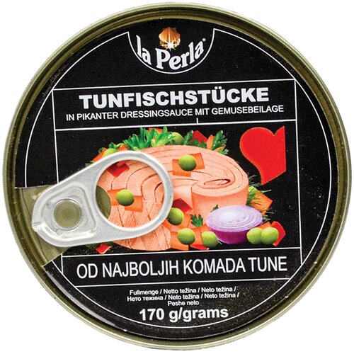 La Perla Tunjevina komadi u povrću, 170g Slike