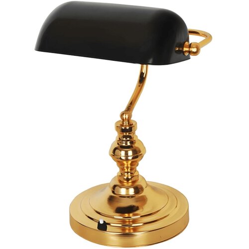 Mv Lux STONA LAMPA 1XE27 BANKARKA CRNA ZLATNA 12011 MVL Cene
