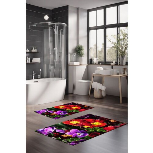  CT-5109 multicolor bathmat set (2 pieces) Cene