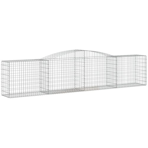  Lučne gabionske ko&amp;scaron;are 9 kom 400x50x80/100 cm pocinčano željezo Slike