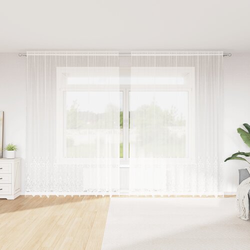 vidaXL Zavjese sa zavjesama Bijelo 300 x 280 cm Poliester Cijene