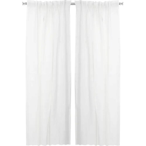 Classic Textiles of Sweden Zavese Linus, 2 kosa, 140 x 280 cm - off-white Slike