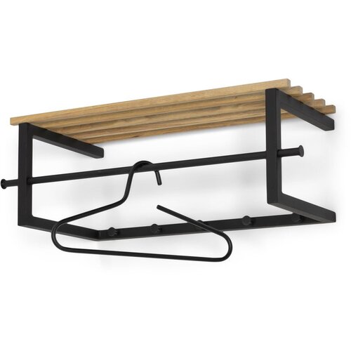 Spinder Design Crna metalna zidna vje&amp;scaron;alica s policom Marco &amp;ndash; Slike