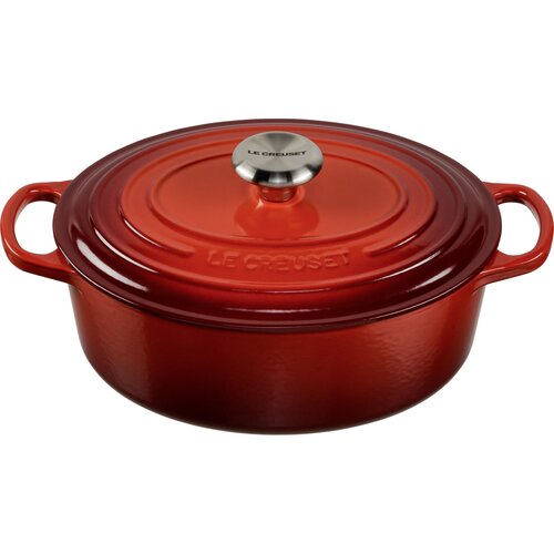 Le Creuset signature oval roaster cherry red 33 cm Slike