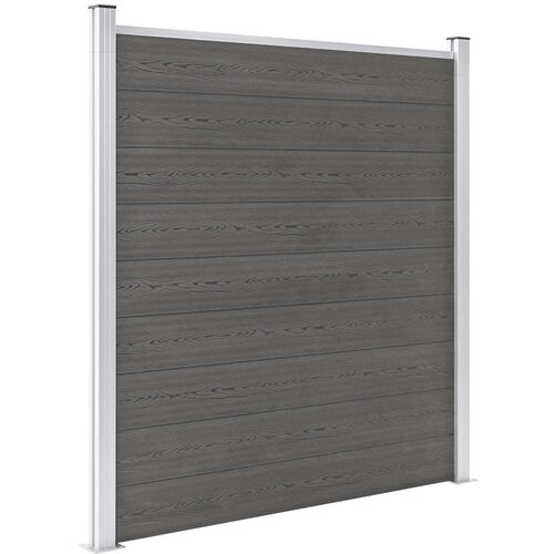  Vrtna ograda WPC 180 x 186 cm siva Cene