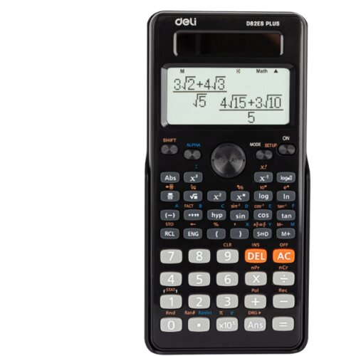 Deli Kalkulator ED82ES, Crni Slike