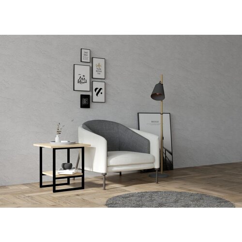 Hanah home limit - oak oakblack side table Cene