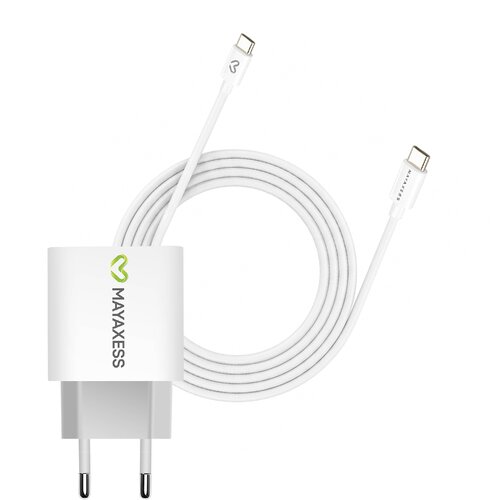 Oem Mayaxess, Omrežni polnilnik za Pixel 8 20W + 1m USB-C kabel, Bela, (5000275936) Cene