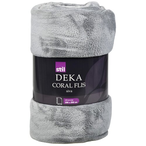 STIL deka coral flis siva 200 x 200 cm Cijene