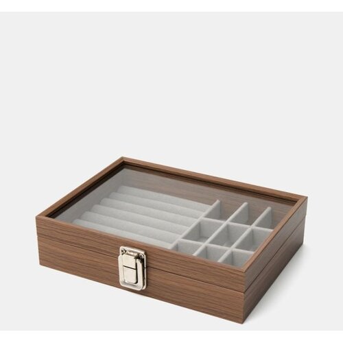 Sinsay Drvena kutija za nakit sa staklenim poklopcem Slike