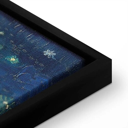  Slika - Vincent van Gogh &amp;ndash; Starry Night Over the Rh&amp;ocirc;ne 60x40 U crnom drvenom okviru Slike