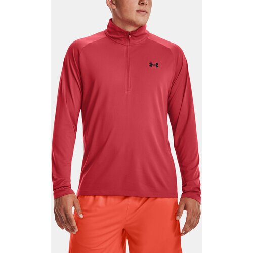 Under Armour T-Shirt UA Tech 2.0 1/2 Zip-RED - Mens Slike