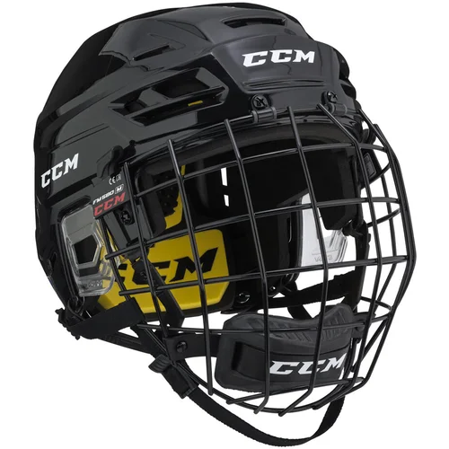 CCM Ice Hockey Helmet Tacks 210 Combo Black Senior L