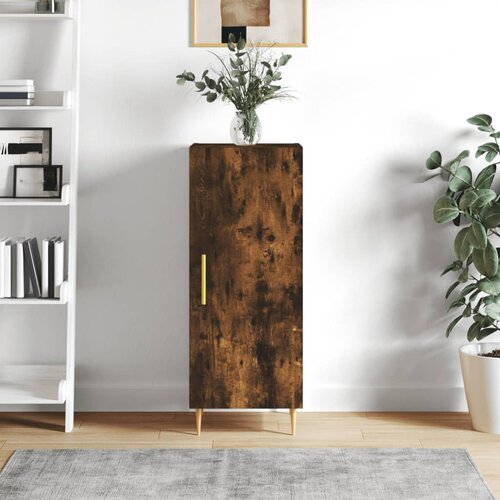 vidaXL Komoda boja dimljenog hrasta 34 5x34x90 cm konstruirano drvo Cijene