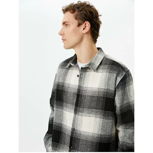 Koton Lumberjack Shirt Buttoned Classic Collar Long Sleeve