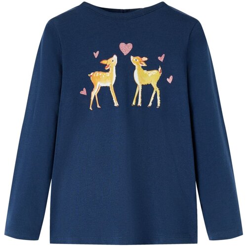 VidaXL Dječja majica dugih rukava modra 140 Slike