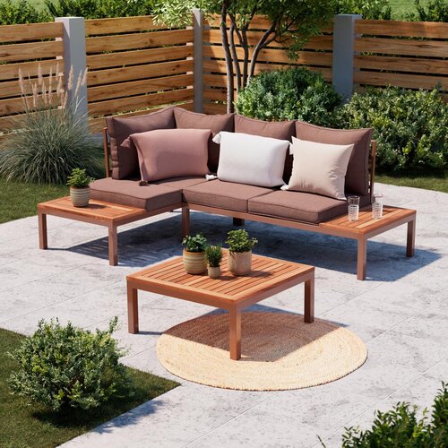 Modern Living Lounge Garnitura Lia, Akacija, 3-Delno Slike