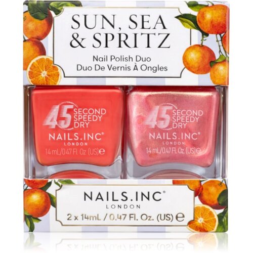 Nails Inc. 45 Second Speedy Gloss lak za nohte DUO paket odtenek 2x14 ml Cene