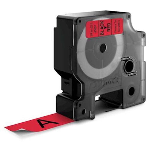 Dymo Trak D1 458070, 19 mm / 7 m (črno/rdeč), original Slike