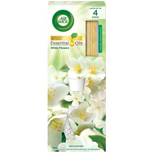 Air Wick Essential Oils White Flowers aroma difuzer s punjenjem 30 ml