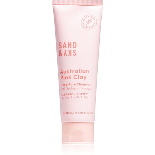 Sand &amp;amp; Sky Australian Pink Clay Deep Pore Cleanser čistilni gel za odstranjevanje ličil z razstrupljevalnim učinkom 120 ml Slike