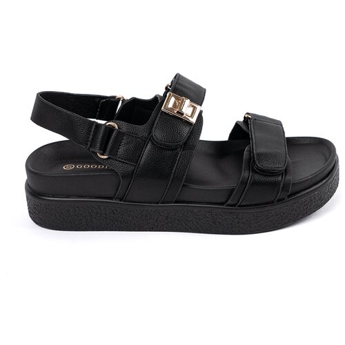 GOODIN Black elegant platform sandals Slike