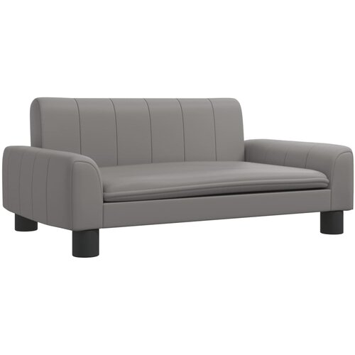 Maison Chic Otroški kavč - Otroški divan - Otroški sedež siv 70x45x30 cm umetno usnje, (21729712) Cene