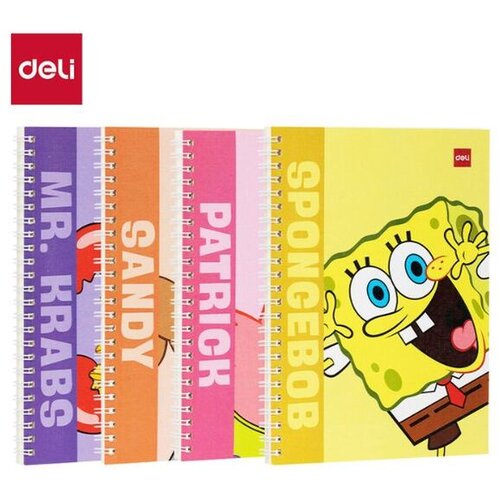 Deli Sveska A5 Sunđer Bob Spiralna 60L 70g ELA560 Cene