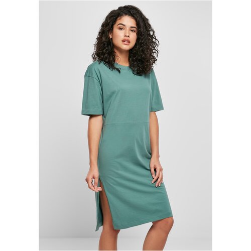 Urban Classics Women&amp;#039;s dress with slit green Slike