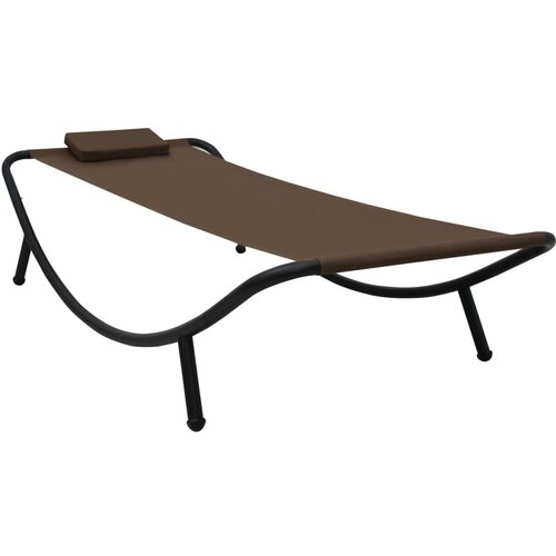 vidaXL Vrtni ležalnik rjav 200x90 cm iz jekla, (20662720) Cene