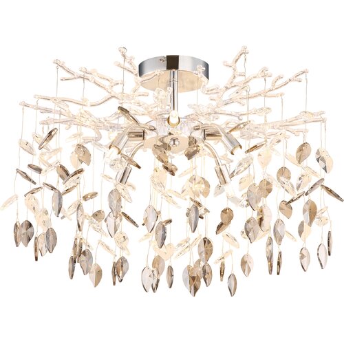Globo Danna plafonska lampa 8xG9 hromirana sa kristalima &amp;Oslash;610 mm Slike