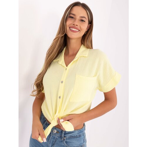 Italy Moda Shirt-MO-KS-53035.95-light yellow Slike